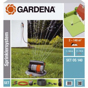 Set irigare cu aspersor telescopic oscilant OS 140 rectangular 8221